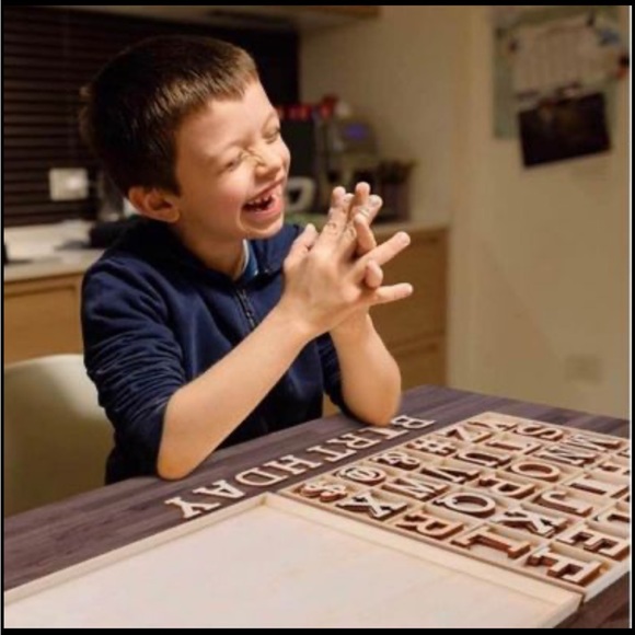 20 pcs of 2” Big Wooden Alphabet Letter - Picture 6 of 6